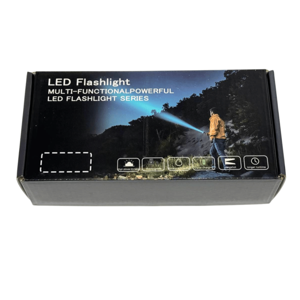 Фонарь NIGHT VISION FLUORESCENCE 1143-WHITE LASER LED PM10-TG, 1x26650, power bank, ЗУ Type-C, zoom