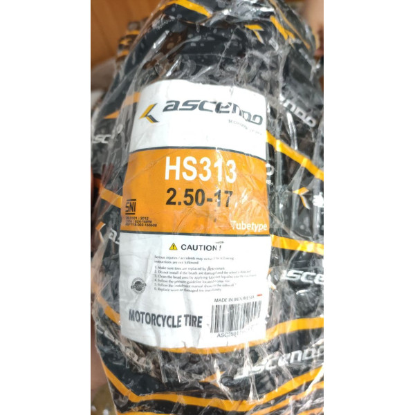 Мотопокришка камерна 2.50-17 TT 313 38P ASCENDO