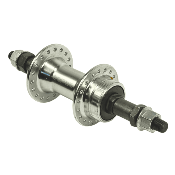 Втулка задня алюміній білий 36 спиць під тріщину 175 мм Shunfeng 201