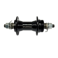 Втулка передняя черная 36 спиц дисковый тормоз алюминий 140 мм Shunfeng 219