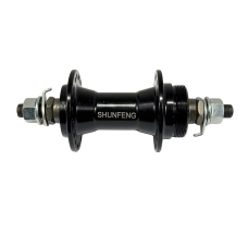 Втулка передня чорна 36 спиць дискове гальмо алюміній 140 мм Shunfeng 219