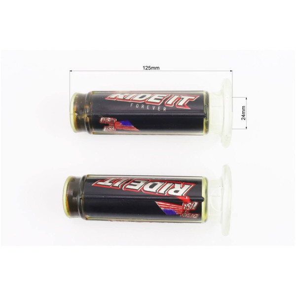 Ручки газу гумові без пластикової вставки RIDE IT