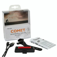 Задній велоліхтар COMET YH-013 (G-25) USB Яскрава мигалка 100 Lumens (Червоне світло)
