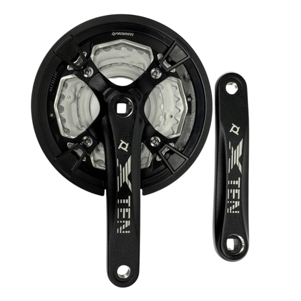 Шатуни 44/32/24T 170 мм із захистом ланцюга Prowheel TEN-851