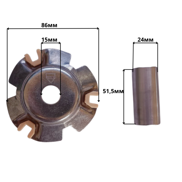 Варіатор передній комплект JWBP GY6-150сс