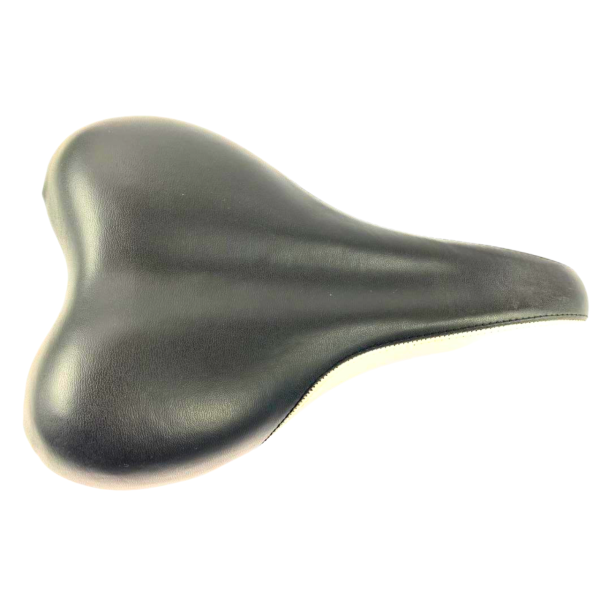 Сідло спортивне чорне з білими смугами