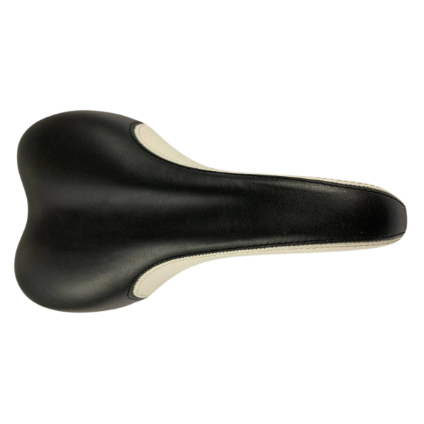 Сідло спортивне чорне з білими смугами