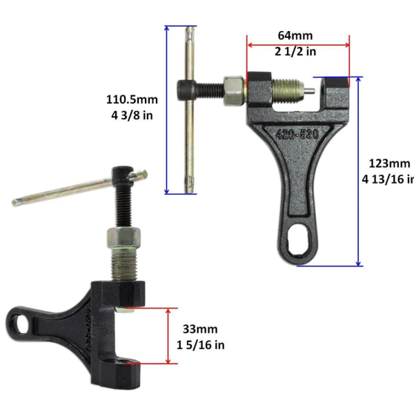 Вижим приводного ланцюга 420-530 чорний JWBP Для Moto