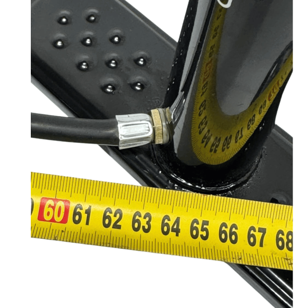 Насос чорний металевий з дерев'яною ручкою 9911