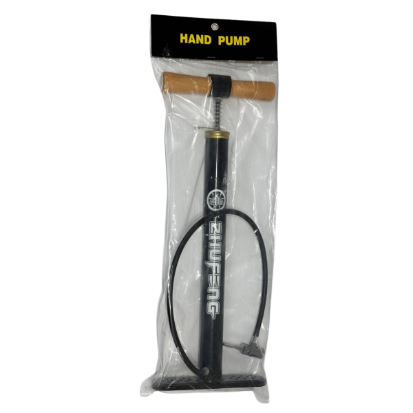 Насос чорний металевий з дерев'яною ручкою 9911