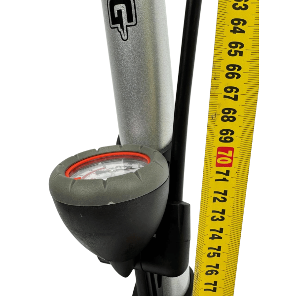 Насос сірий алюмінієвий підлоговий з манометром Zhufeng ZF-038