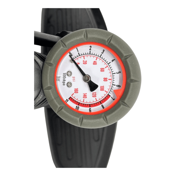 Насос сірий алюмінієвий підлоговий з манометром Zhufeng ZF-038