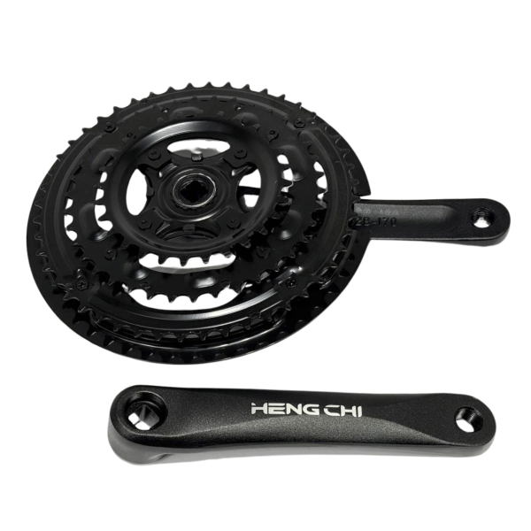 Система шатунов 48/38/28 170 мм алюминиевая с защитой цепи Hengchi 3182