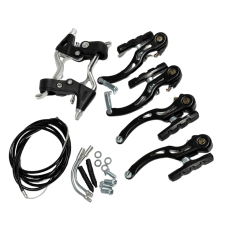 Гальмо ободне V-Brake з пластиковими ручками чорний комплект