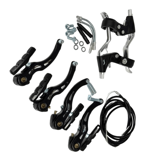 Гальмо ободне V-Brake з пластиковими ручками чорний комплект