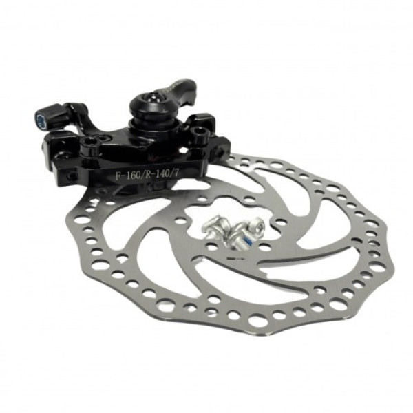 Гальмівний комплект ротор 140 мм з болтами та каліпером 160/140 Oushilun