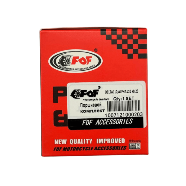 Поршень 1 ремонт 52.4+0.25 мм палець 13 мм FDF Delta-110