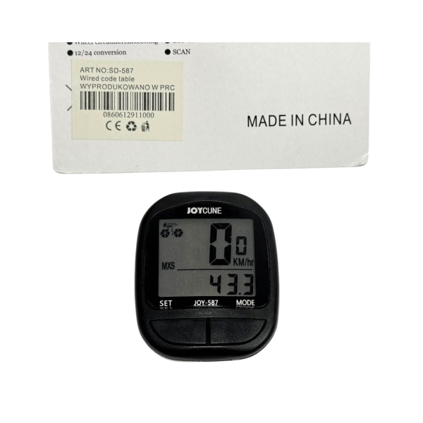 Велоспідометр 15 функцій з виносною кнопкою SD-587