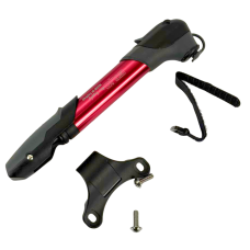 Компактний телескопічний велонасос GIYO GP-96A червоний (Алюміній, 8 барів, Presta/Schrader) з кріпленням на раму