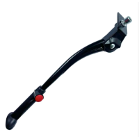 Підніжка центральна алюмінієва із кнопкою чорна 24-28 Тайвань