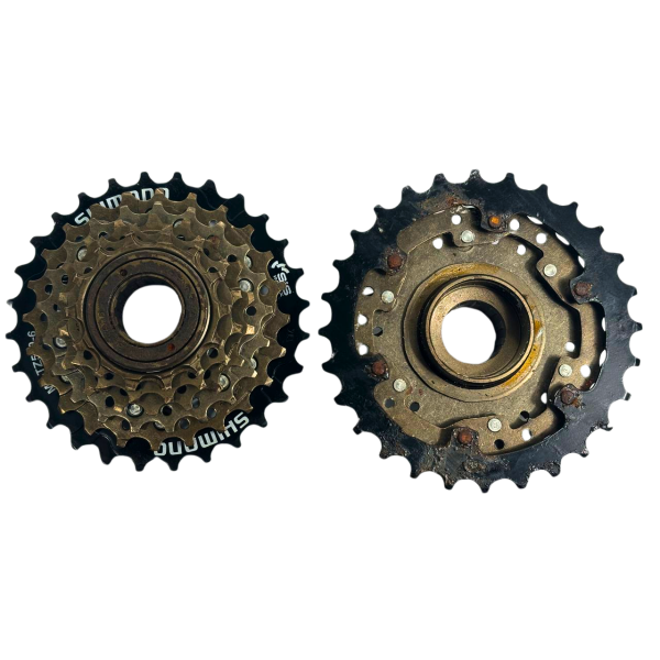 Трещотка 6 скоростей TZ500 14-28 Tourney Shimano с ржавчиной
