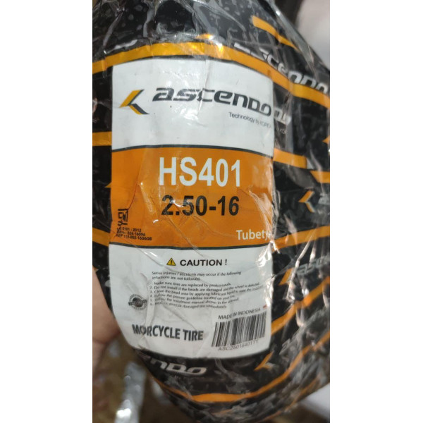 Мотопокрышка 2.50-16 TT 401 камерная ASCENDO