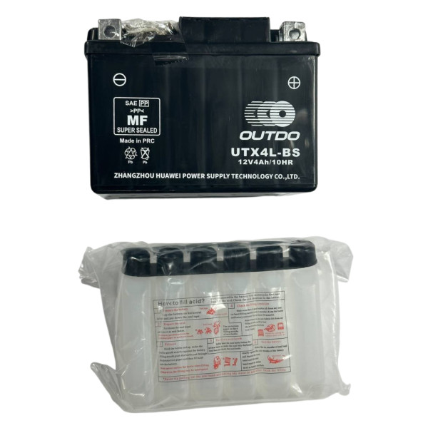 Кислотный аккумулятор UTX4L-BS 12V 3Ah/10HR Outdo