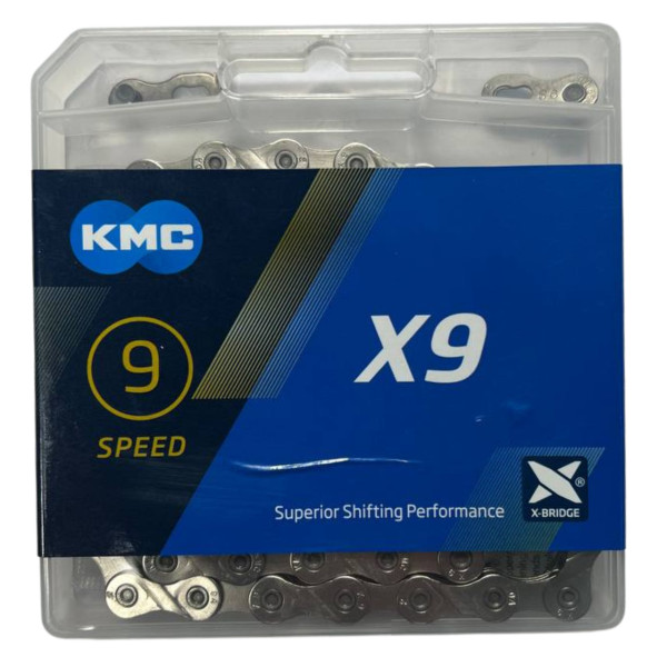 Цепь X9 хром 116 звеньев KMC