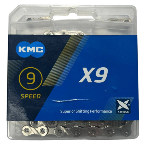 Цепь X9 хром 116 звеньев KMC