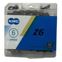 Ланцюг Z6 сірий 6 швидкостей 116 ланок KMC