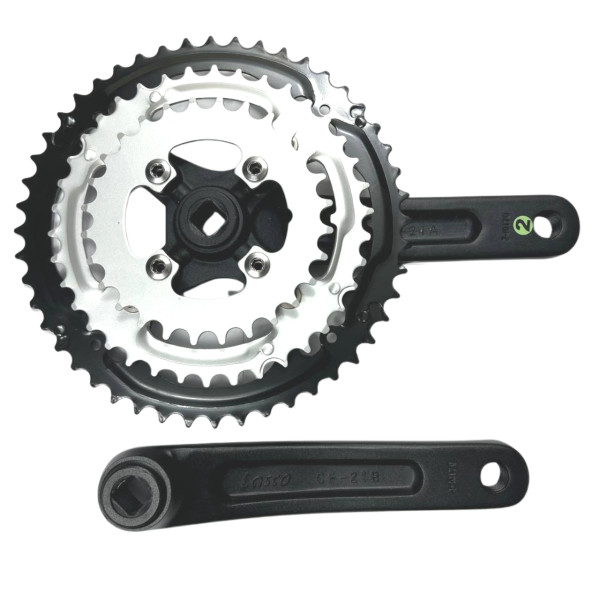 Шатуны Lasco 2141S 48/38/28 разборные 170мм Тайвань