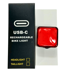 Стоп-сигнал велосипедный LED/USB C-TYPE MY-2107 красный квадратный Baisk