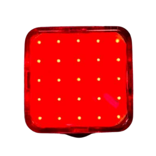 Стоп-сигнал велосипедний LED/USB C-TYPE MY-2107 червоний квадратний Baisk