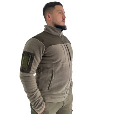 Тепла флісова кофта з липучками під шеврони олія Туреччина XXL VOGEL