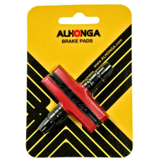 Колодки ободные резьбовые красные Alhonga