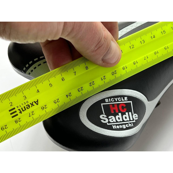 Сідло спортивне вузьке чорно-біле Hengchi