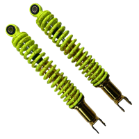 Амортизаторы задние 330 мм желтый неон FDF комплект 2 шт