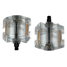 Педали велосипедные JD-287 поликарбонат прозрачные Hengchi