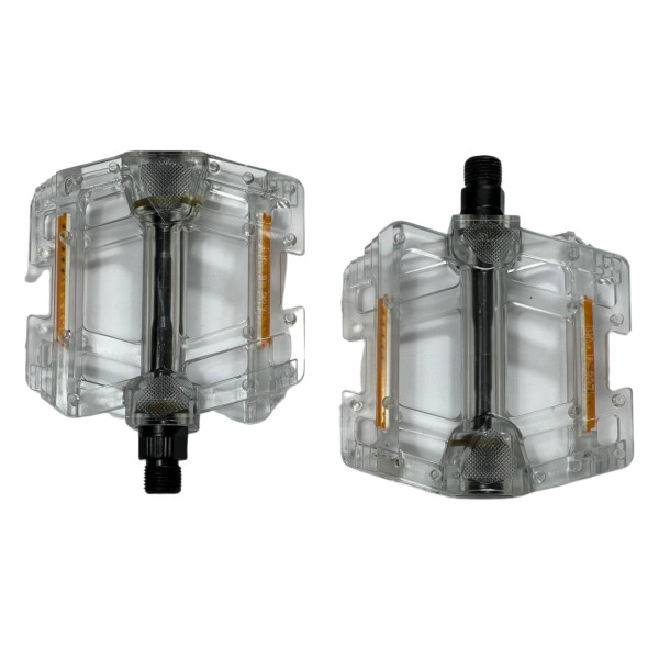 Педали велосипедные JD-287 поликарбонат прозрачные Hengchi