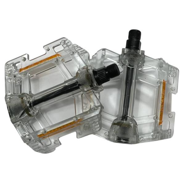 Педали велосипедные JD-287 поликарбонат прозрачные Hengchi
