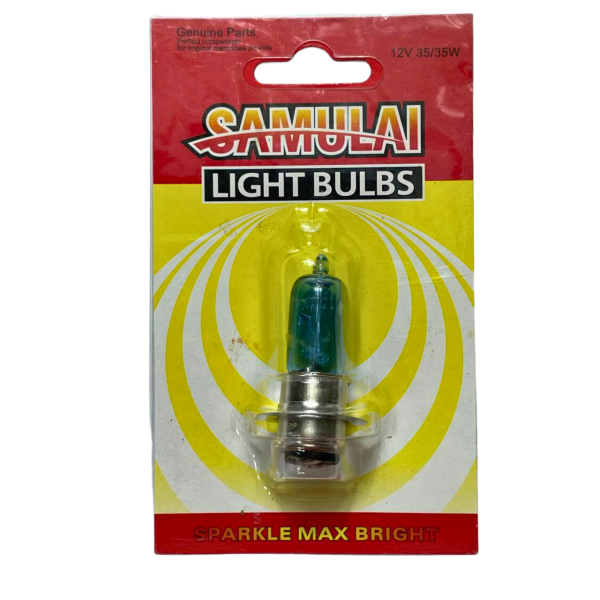 Лампа фары синяя 1 усик 12V 35/35W Samulai