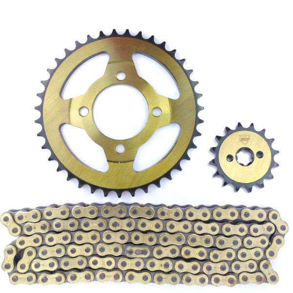 Комплект зірок з ланцюгом Gold 98L-428H 41-14 зубів Дельта/Альфа JWBP