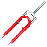 Вилка 26" безрізьбова алюмінієва корона 1 1/8" під V-Brake та Disk червона