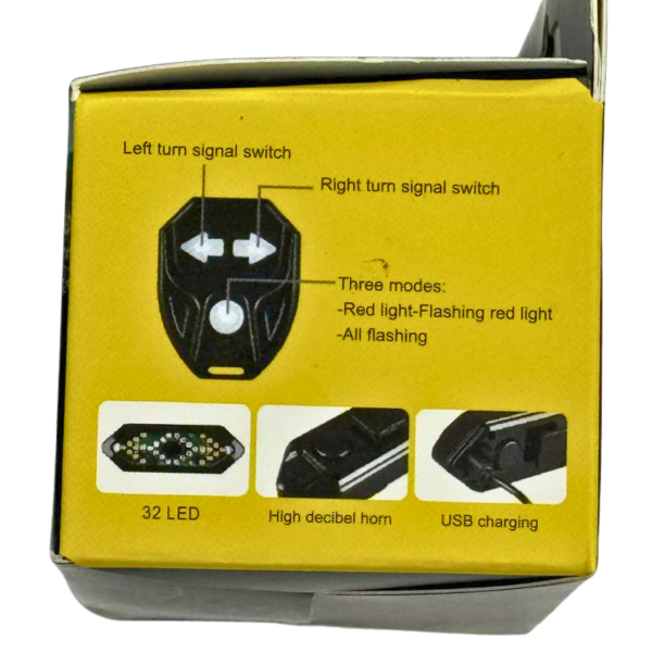 Стоп-сигнал з поворотником FY-1820 LED/USB з пультом Baisk
