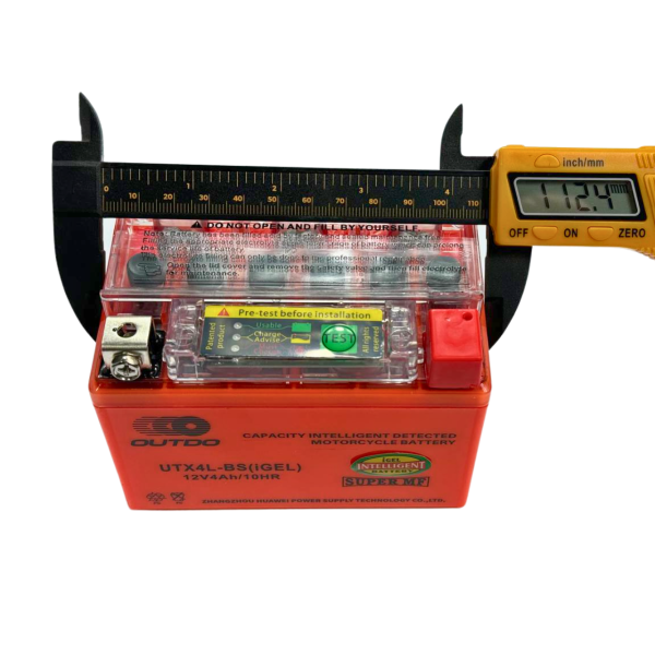 Гелевый аккумулятор UTX4L-BS iGEL 12V 4Ah/10HR с индикатором Outdo