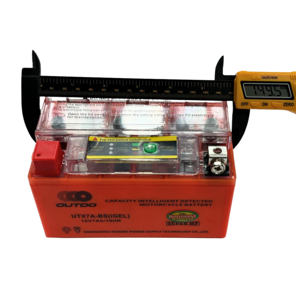 Гелевый аккумулятор UTX7A-BS iGEL 12V 7Ah/10HR с индикатором Outdo