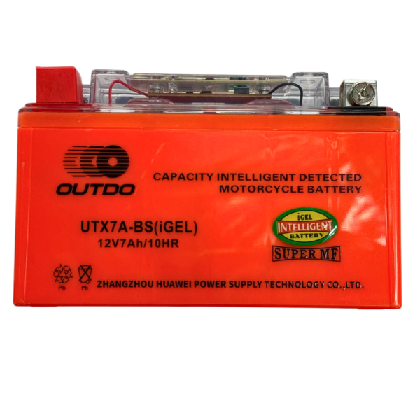 Гелевый аккумулятор UTX7A-BS iGEL 12V 7Ah/10HR с индикатором Outdo