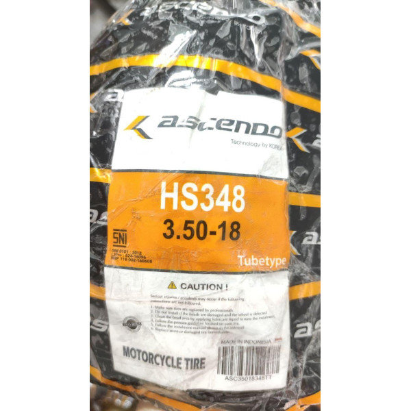 Мотопокрышка 3.50-18 TT 348 56P грязевая направленная ASCENDO