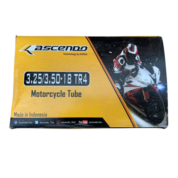 Камера 3.25/3.50-18 TR4 прямой вентиль Schrader Ascendo Индонезия