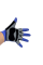 Перчатки мото с гелевой прокладкой Glove-3 L синие без пальцев Baisk